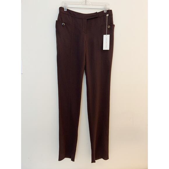 VALENTINO Virgin Wool Unhemmed Trousers NWT Size 6 Made in Italy - Picture 1 of 14